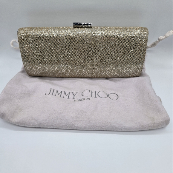 Jimmy Choo Sweetie Glitter Clutch – Glamorous and Versatile